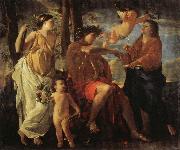 POUSSIN, Nicolas The Inspiration of the Epic Poet painting